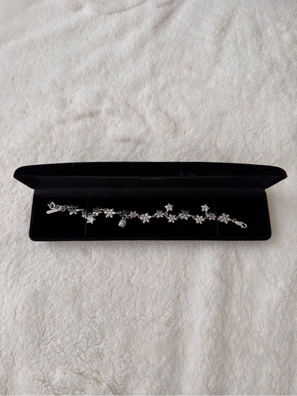 Silver Snowflake Charm Bracelet